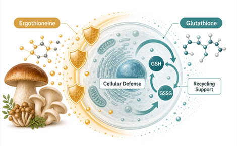 Ergothioneine vs Glutathione: Which Antioxidant Ingredient Is Better?